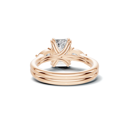 Three Stone Teardrop Ring