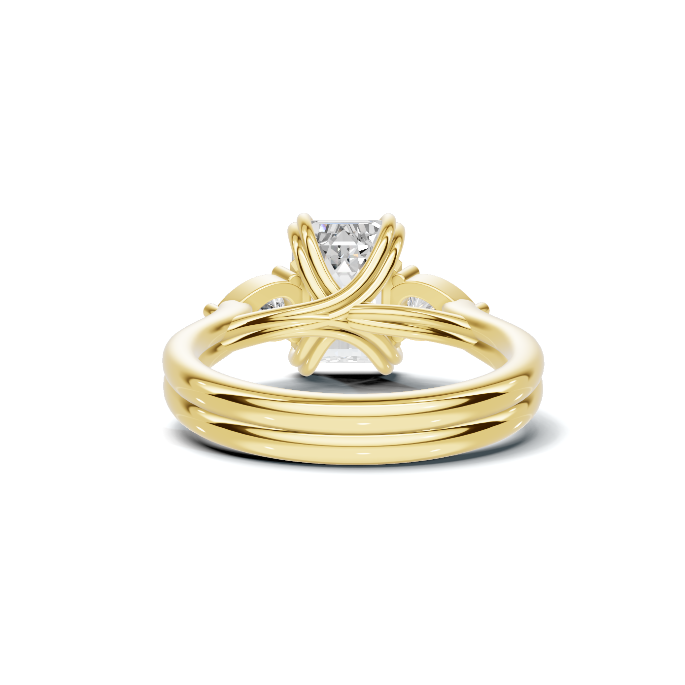 Three Stone Teardrop Ring