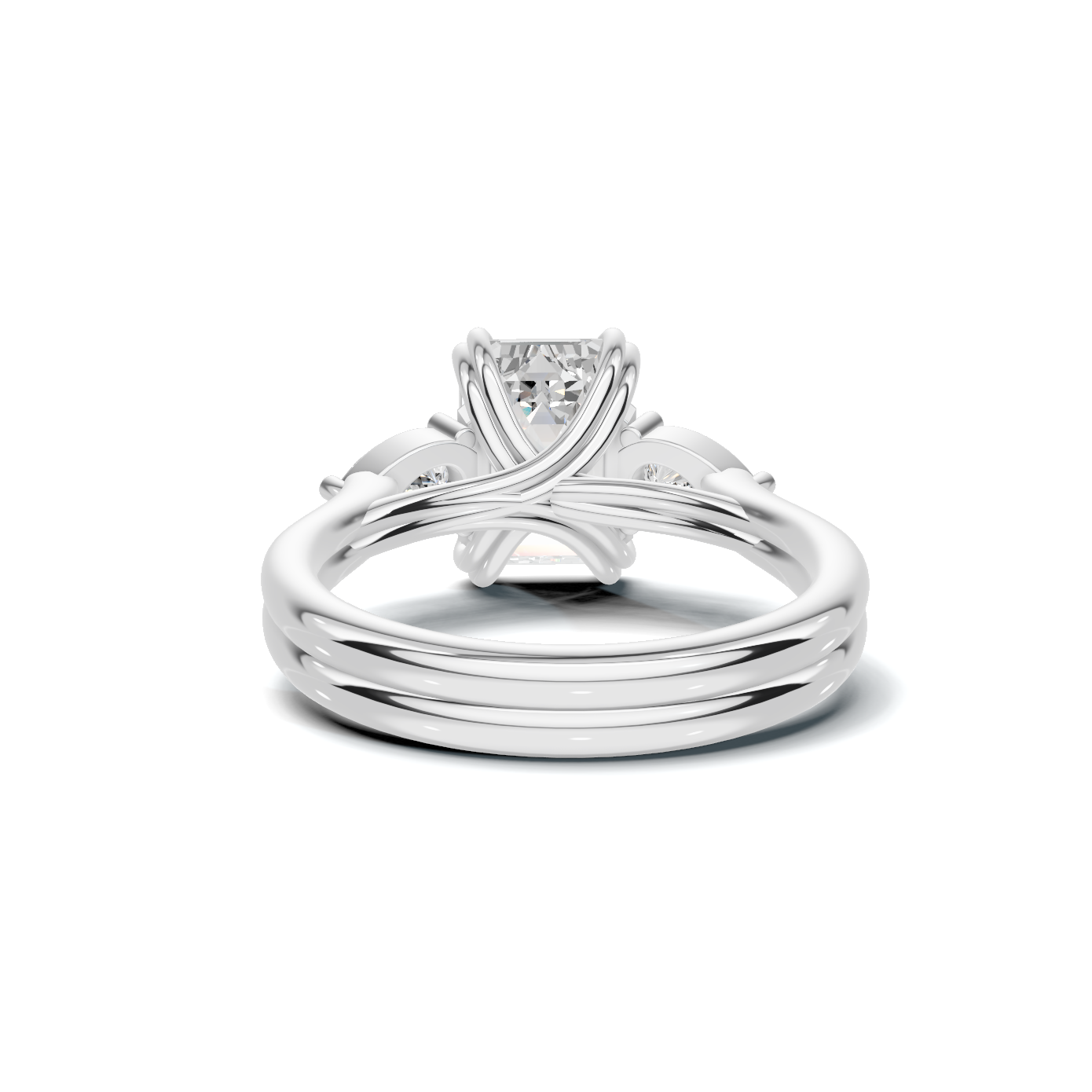 Three Stone Teardrop Ring