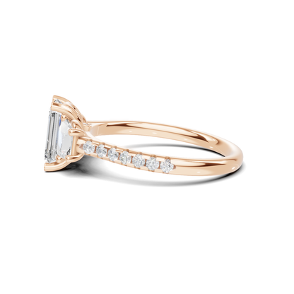 Three Stone Trapezoid Ring
