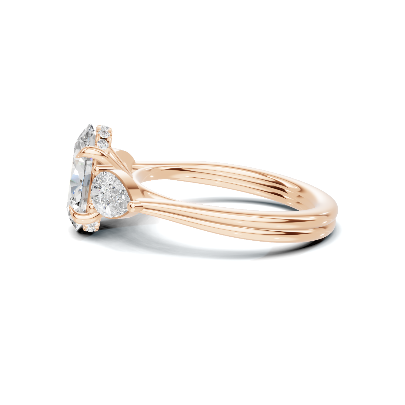 Three Stone Trilogy Ring