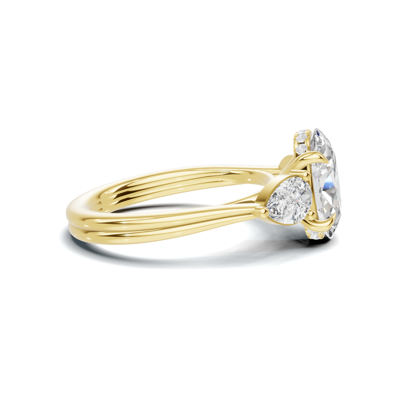 Three Stone Trilogy Ring