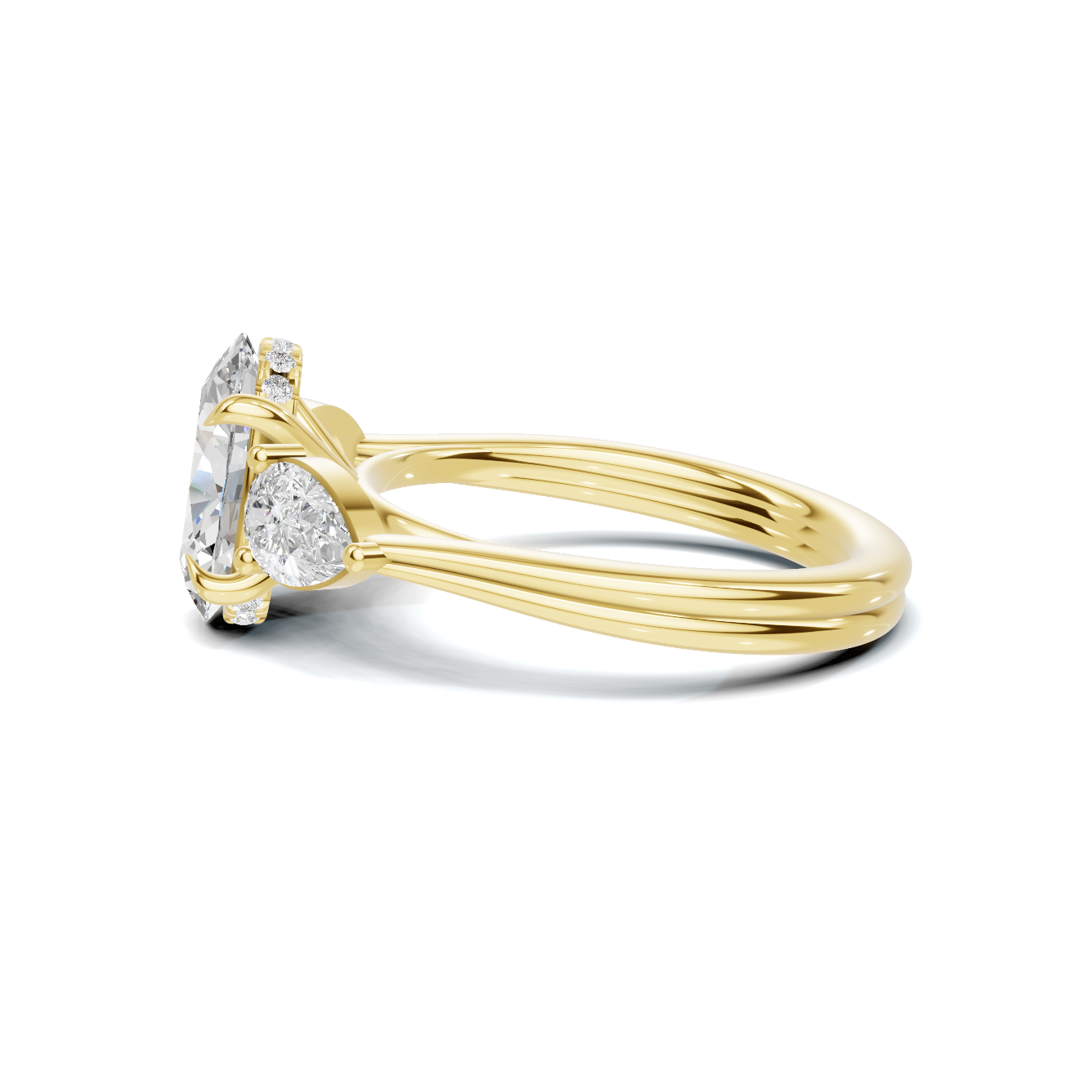 Three Stone Trilogy Ring
