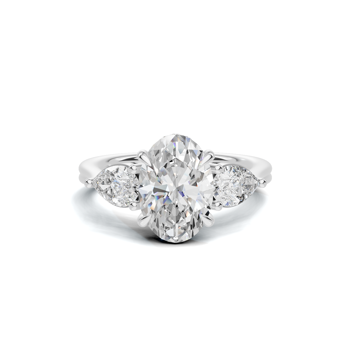 Three Stone Trilogy Ring