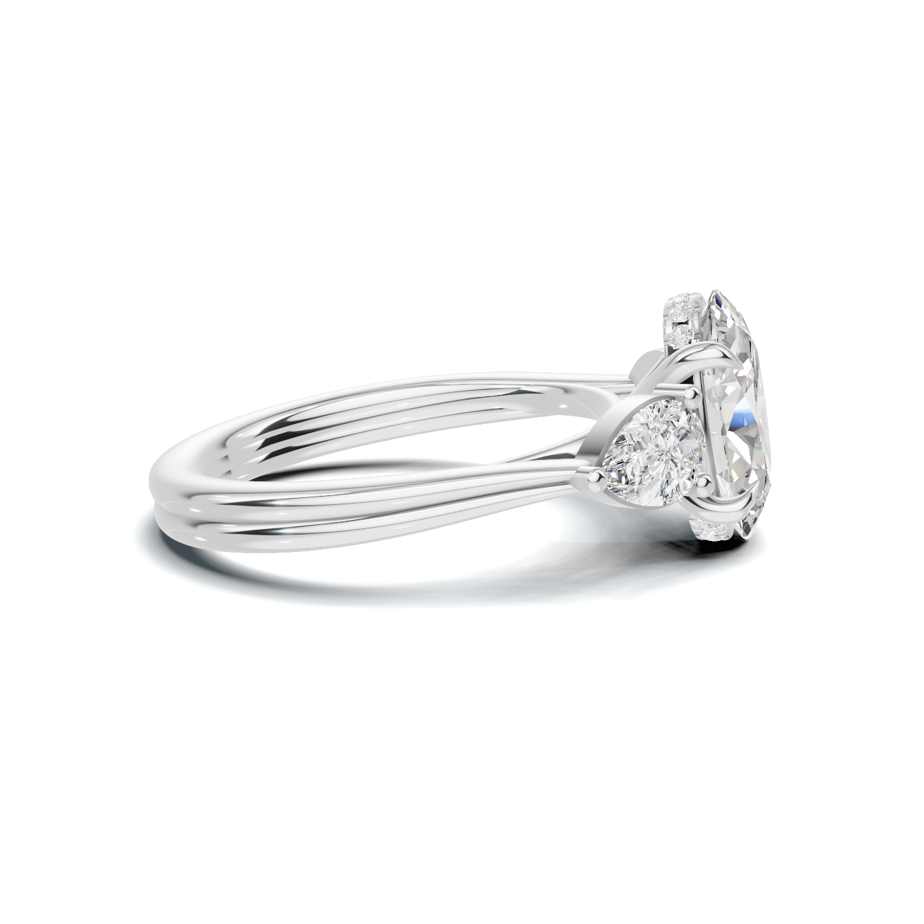 Three Stone Trilogy Ring