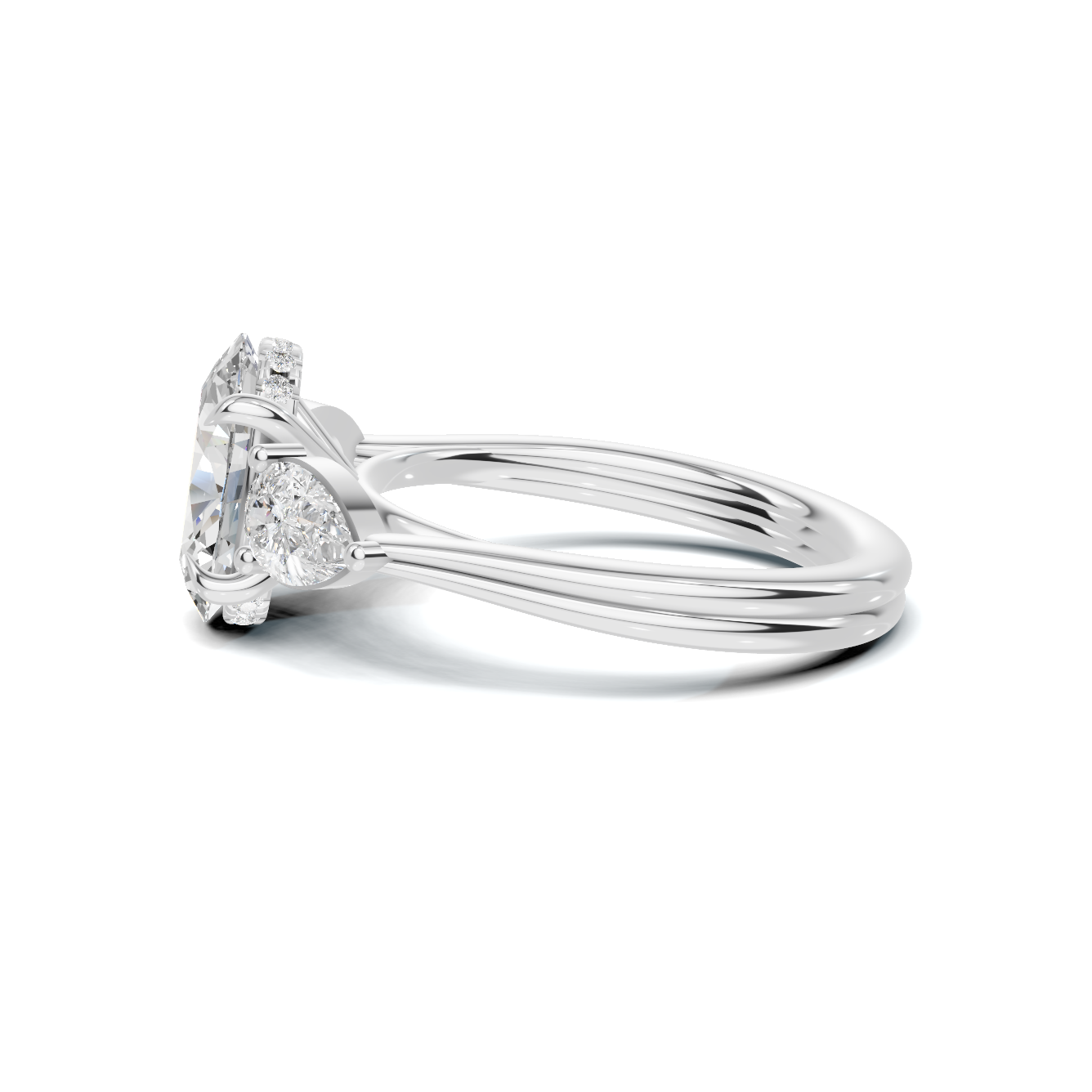 Three Stone Trilogy Ring
