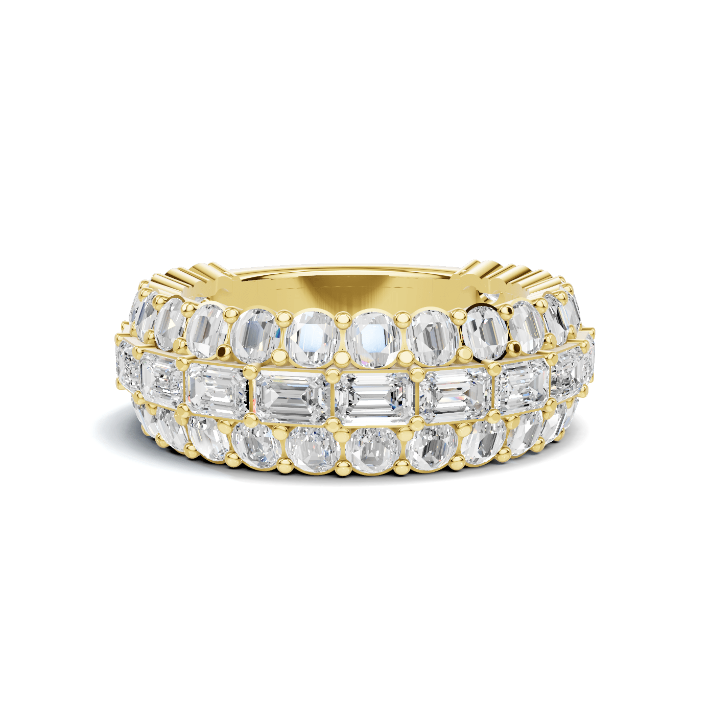 Triple Row Eternity Ring