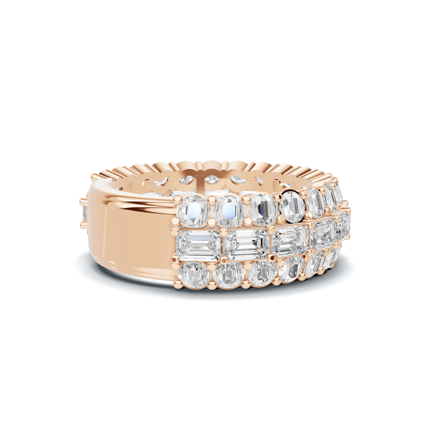 Triple Row Eternity Ring
