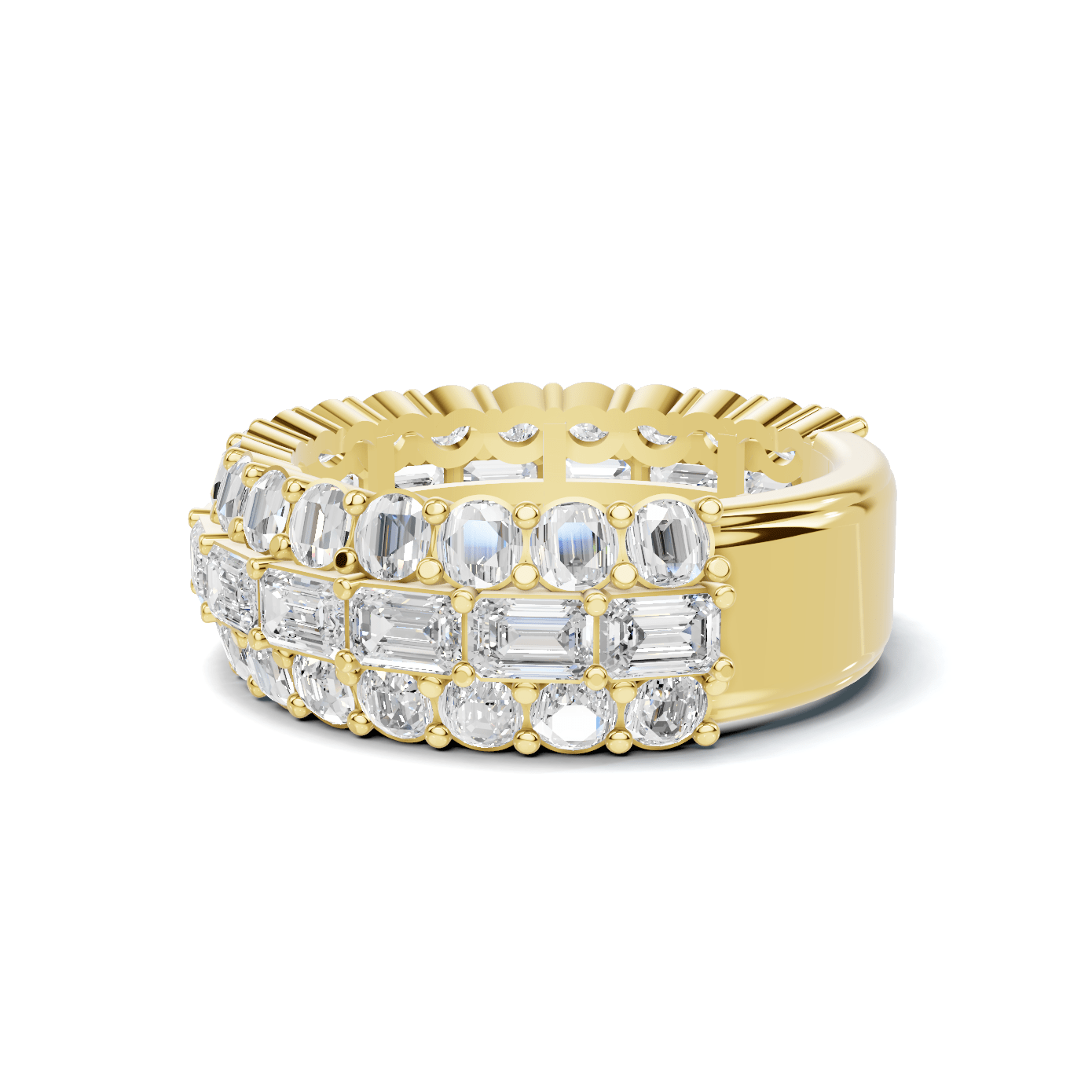 Triple Row Eternity Ring