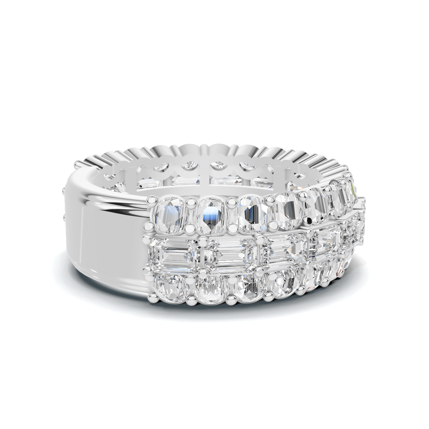 Triple Row Eternity Ring