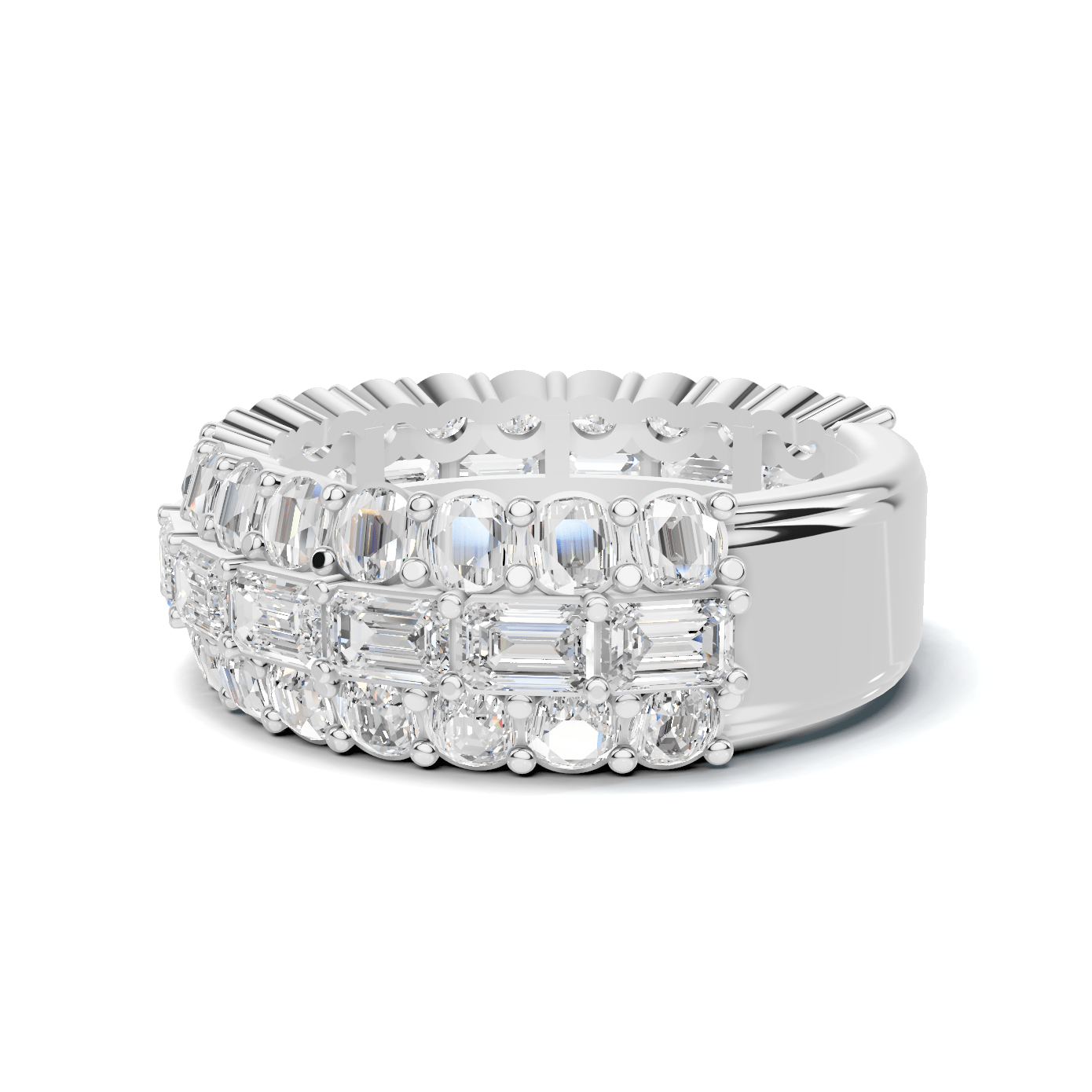 Triple Row Eternity Ring