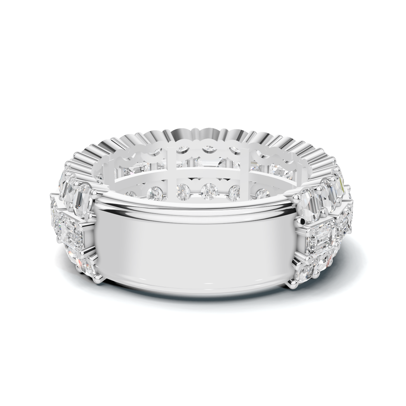 Triple Row Eternity Ring