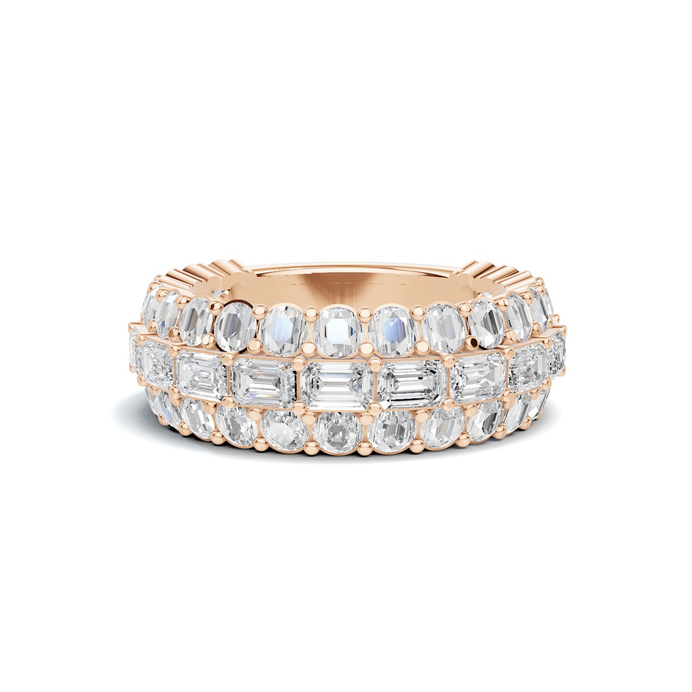 Triple Row Eternity Ring
