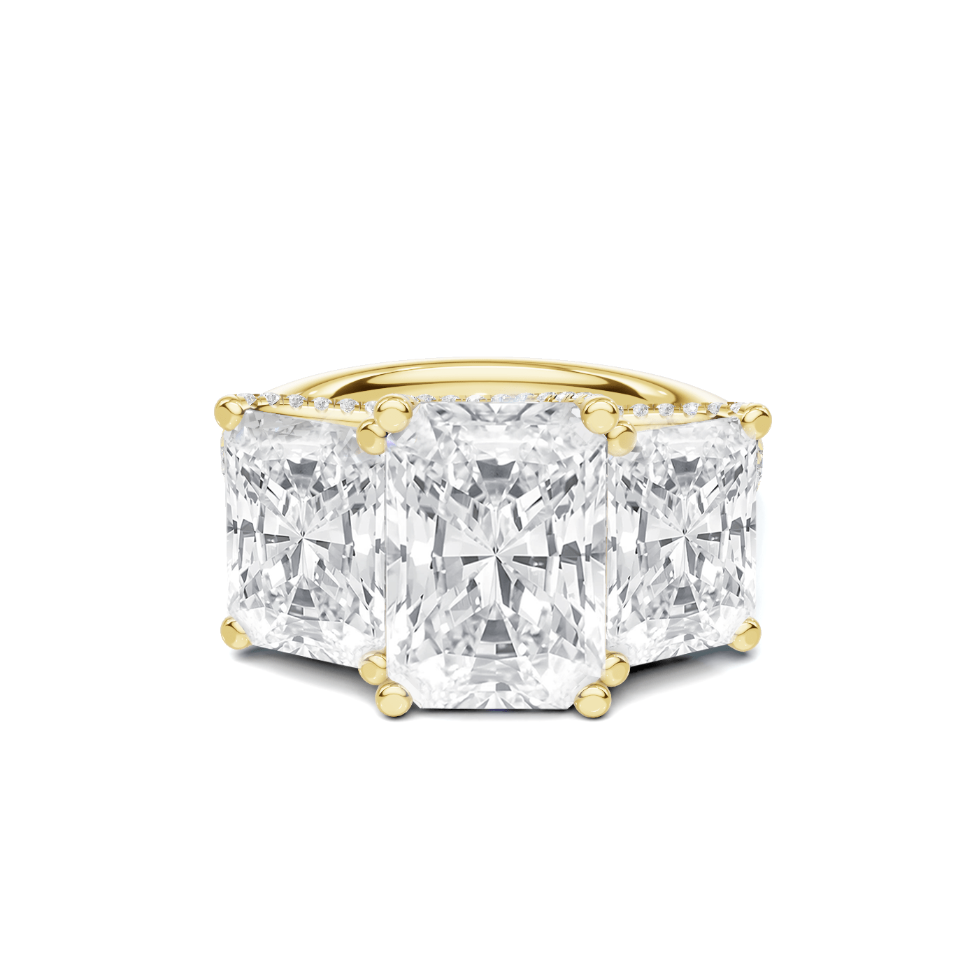 Triple Stone Accented Ring