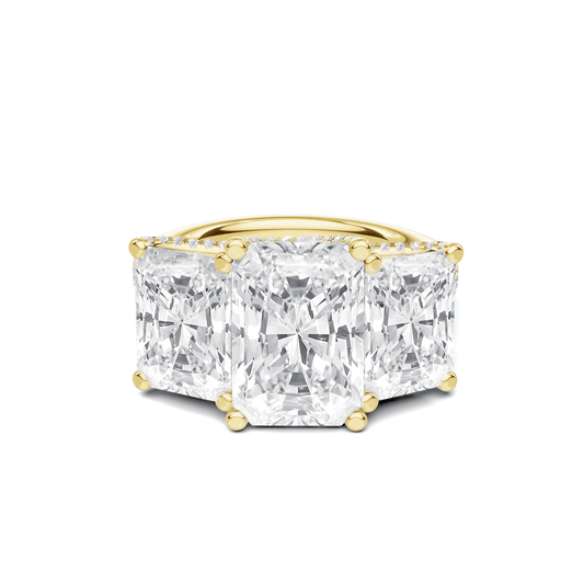 Triple Stone Accented Ring