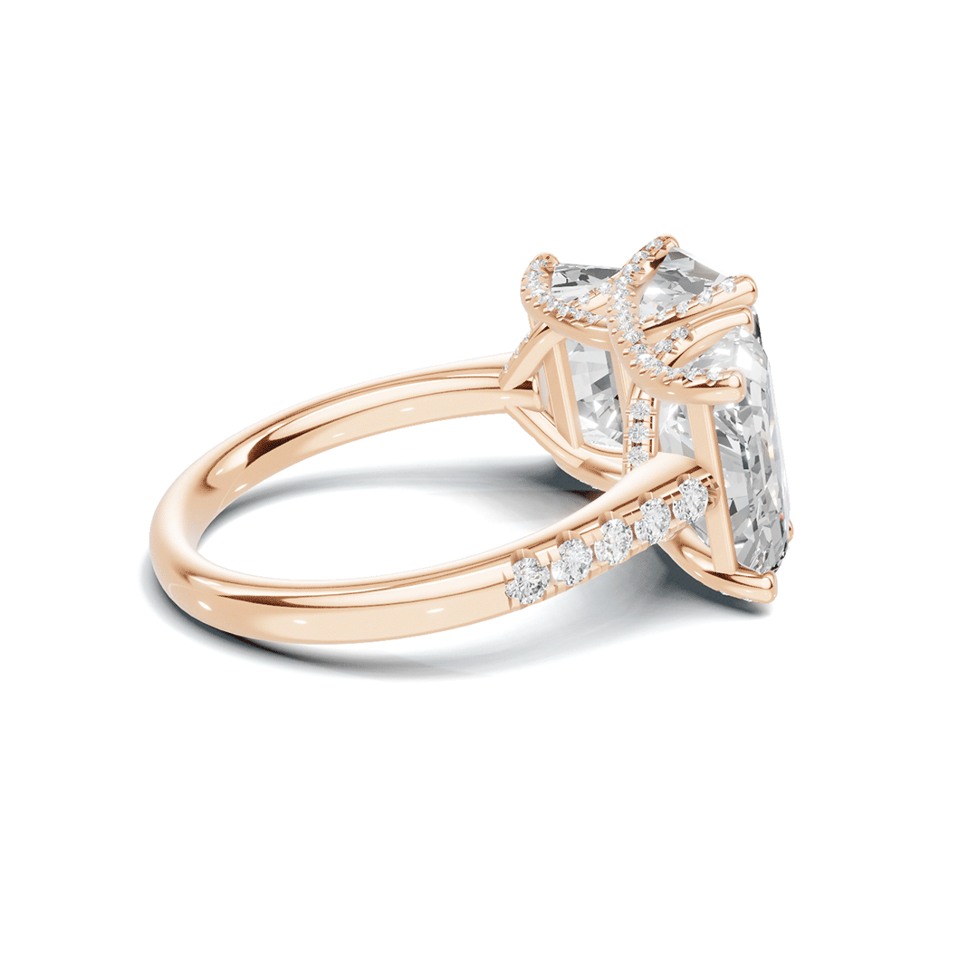 Triple Stone Accented Ring