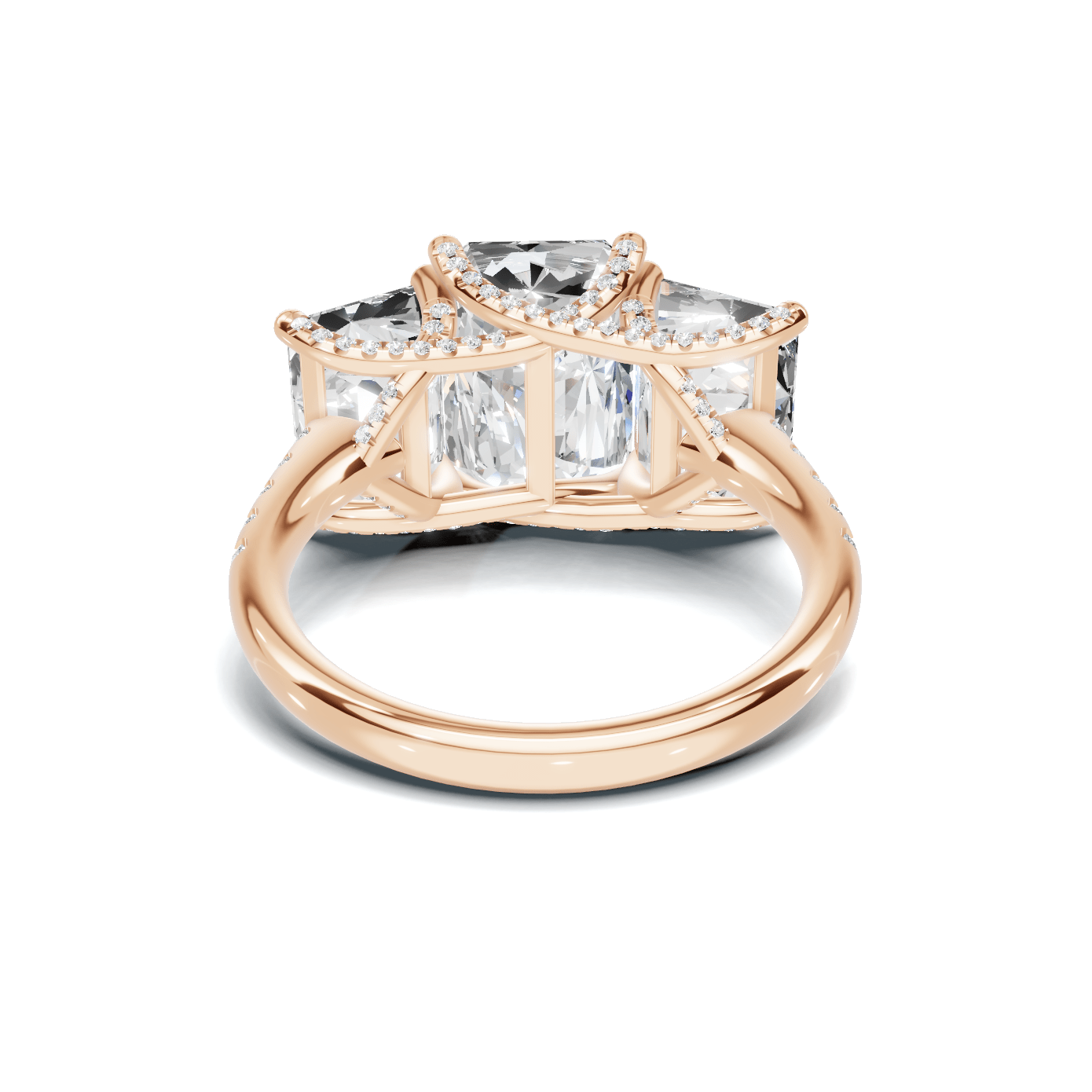Triple Stone Accented Ring
