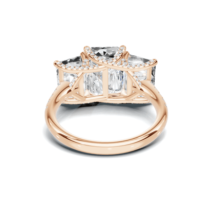 Triple Stone Accented Ring