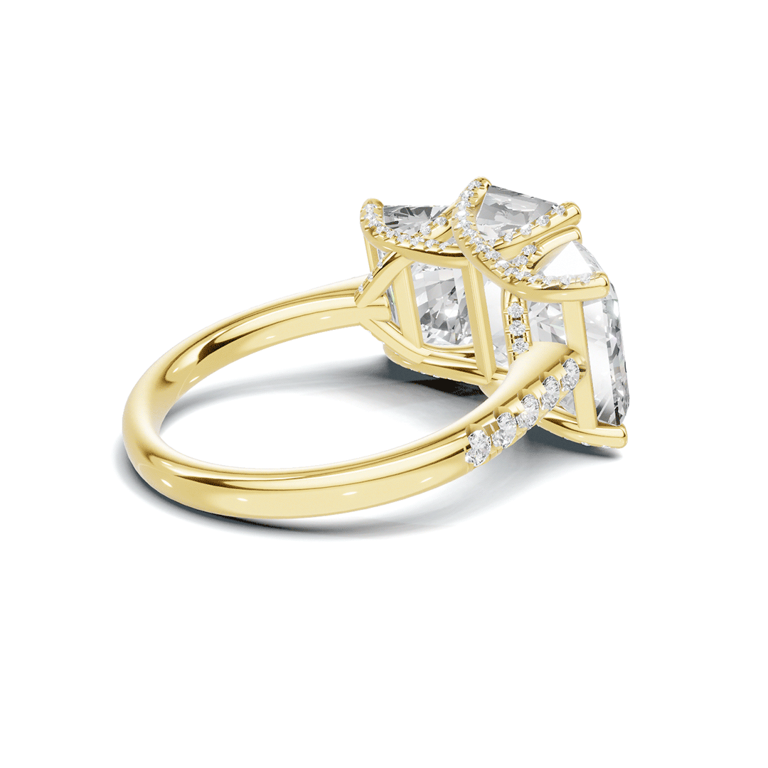 Triple Stone Accented Ring