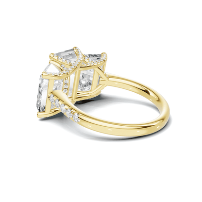 Triple Stone Accented Ring