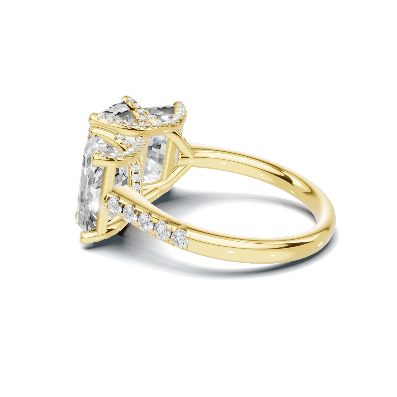 Triple Stone Accented Ring