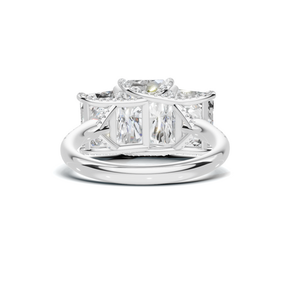 Triple Stone Accented Ring