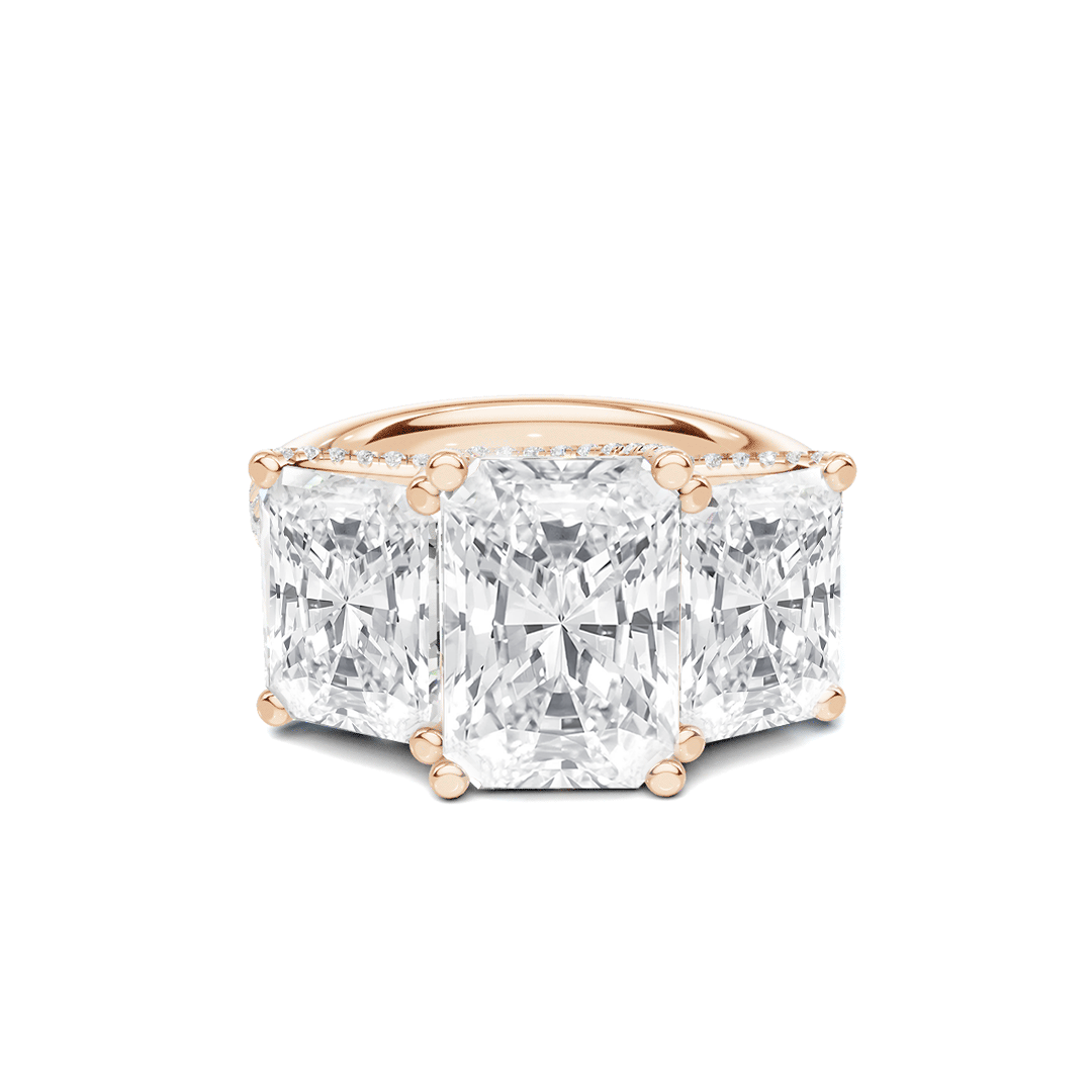 Triple Stone Accented Ring
