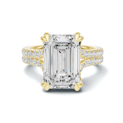 Twisted Heart Prong Ring