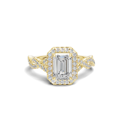 Twisted Infinity Halo Ring