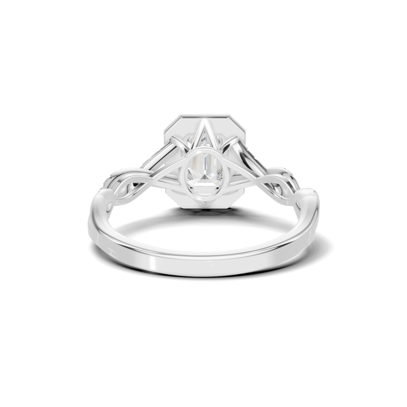 Twisted Infinity Halo Ring