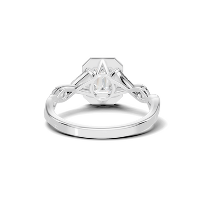 Twisted Infinity Halo Ring