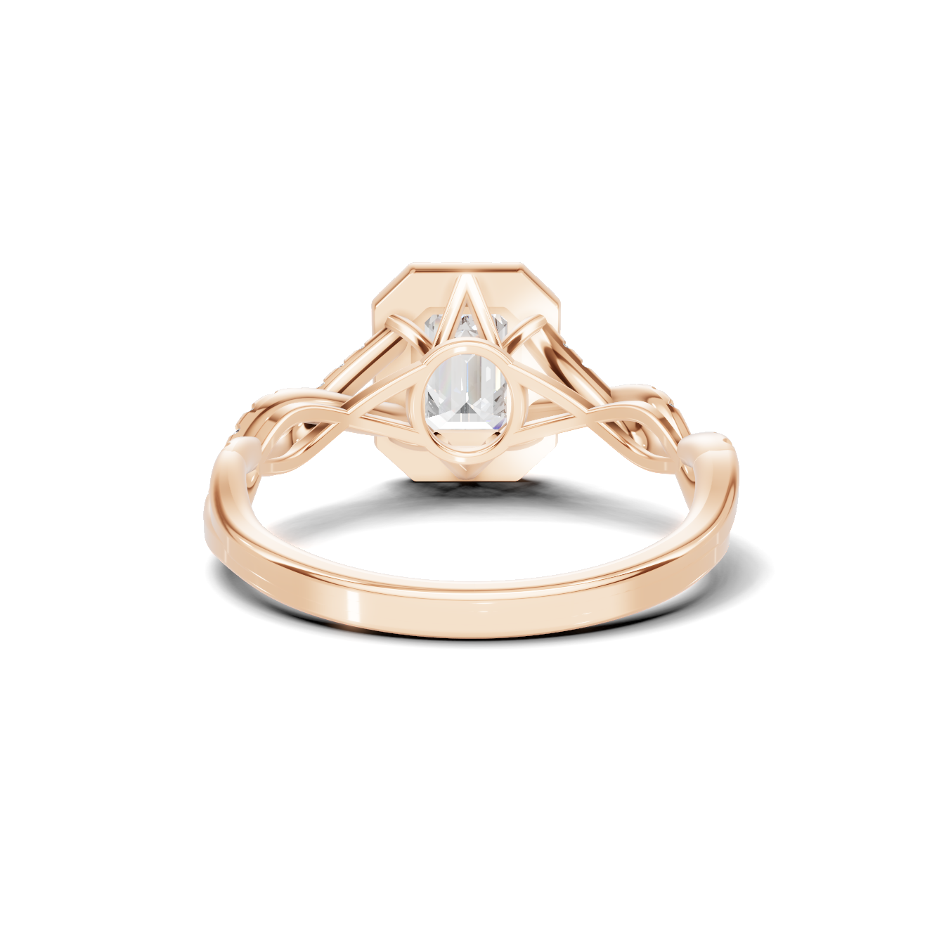 Twisted Infinity Halo Ring