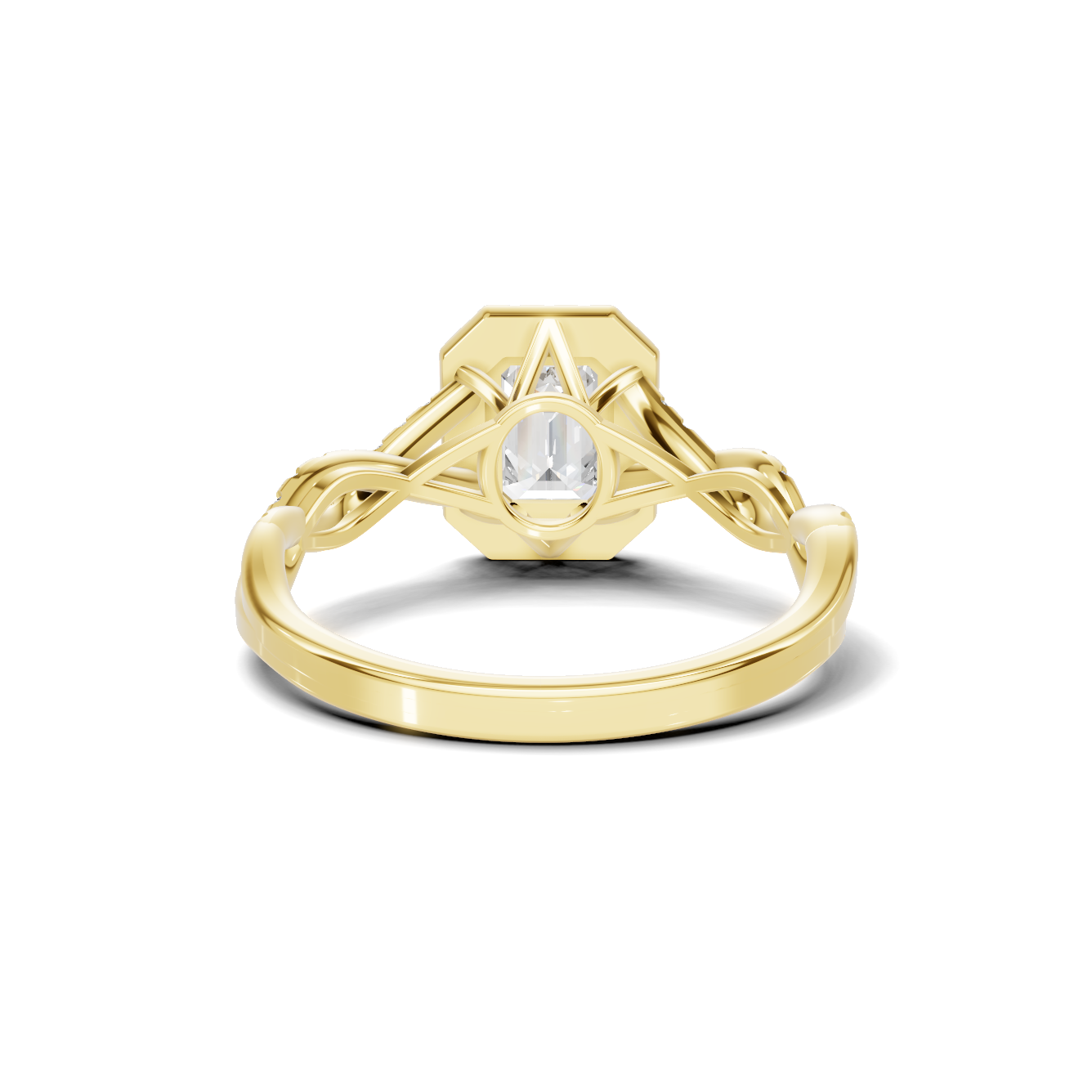 Twisted Infinity Halo Ring