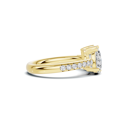 Two Stone Pave Ring