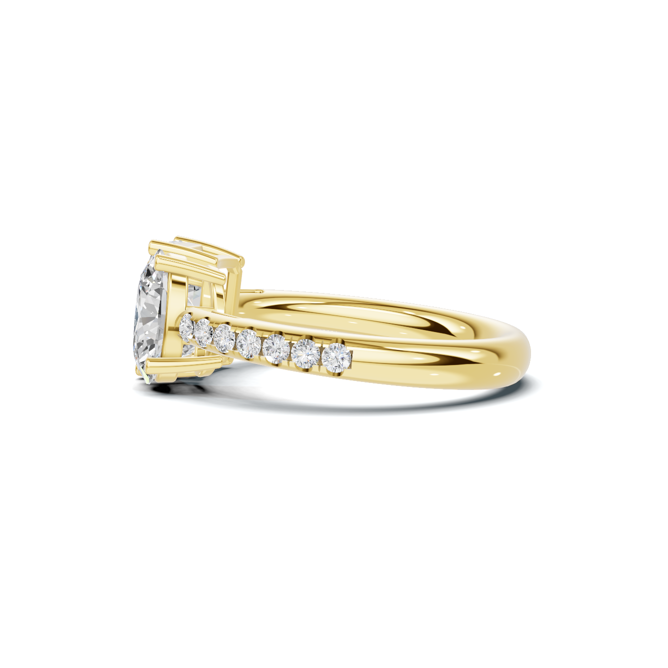 Two Stone Pave Ring