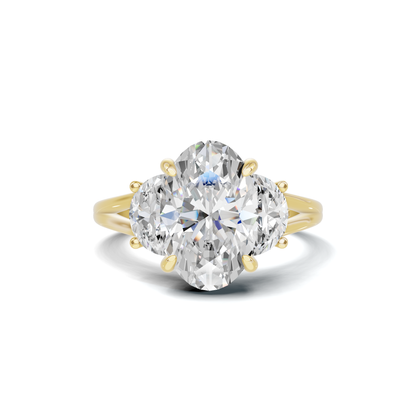 Vibrant Half Moon Ring