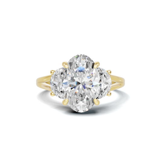 Vibrant Half Moon Ring