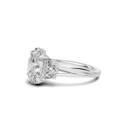 Vibrant Half Moon Ring