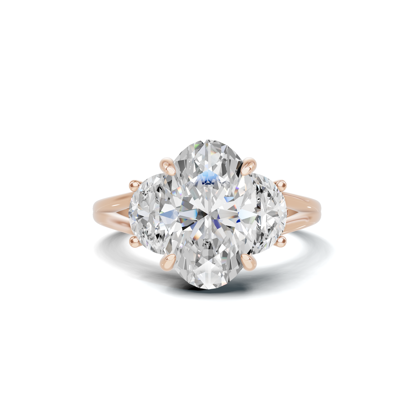 Vibrant Half Moon Ring