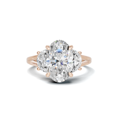 Vibrant Half Moon Ring