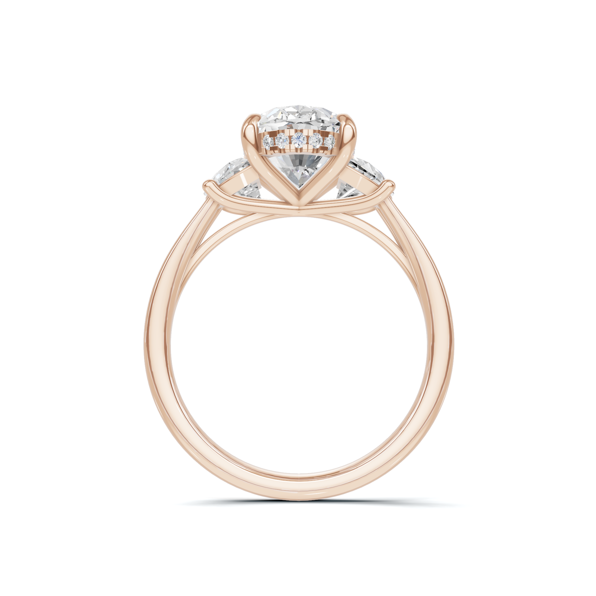 Vibrant Half Moon Ring