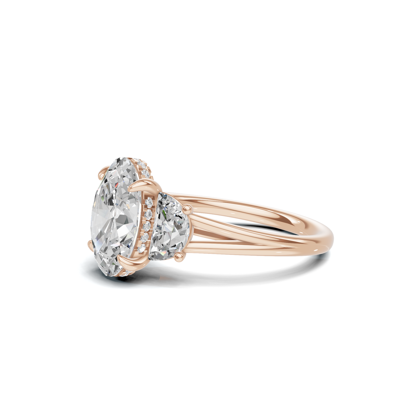 Vibrant Half Moon Ring