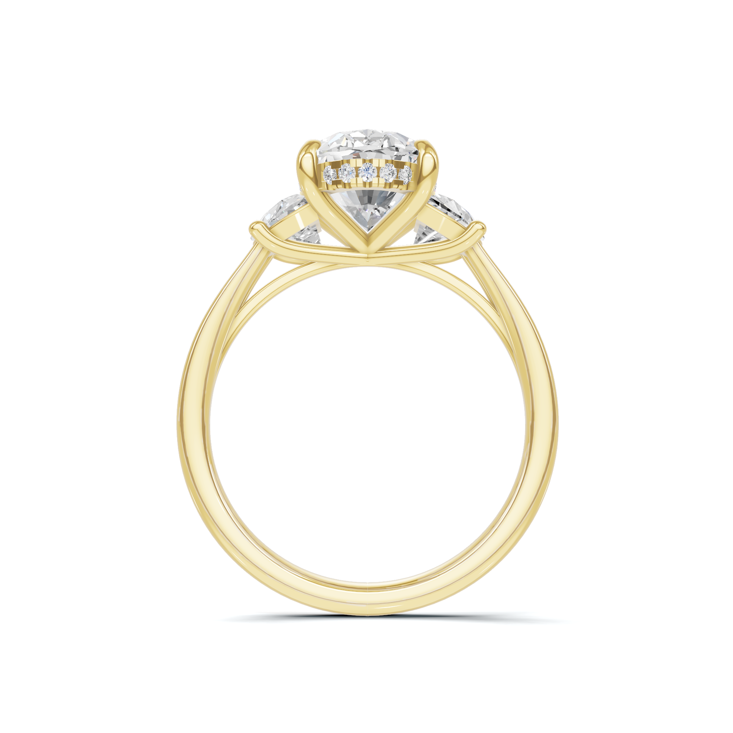 Vibrant Half Moon Ring