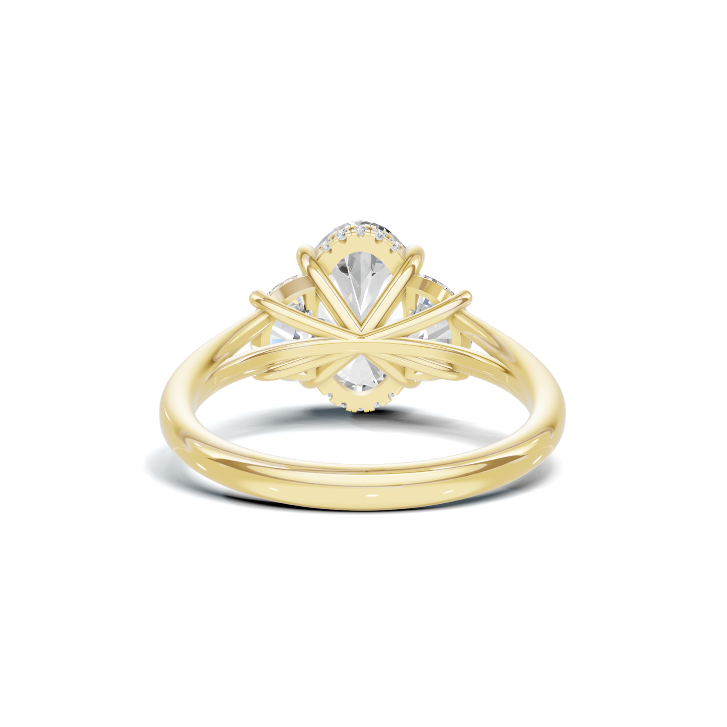 Vibrant Half Moon Ring